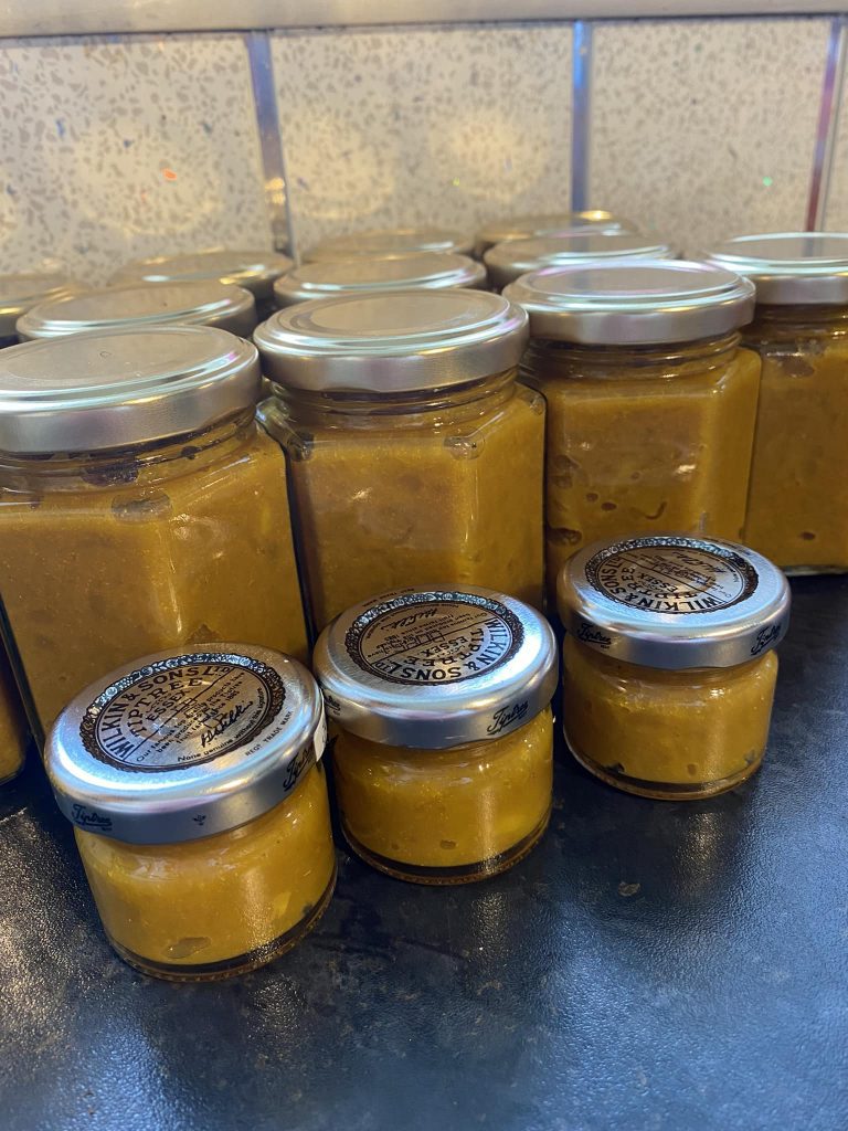 My chutneys are all jarred up and ready to go